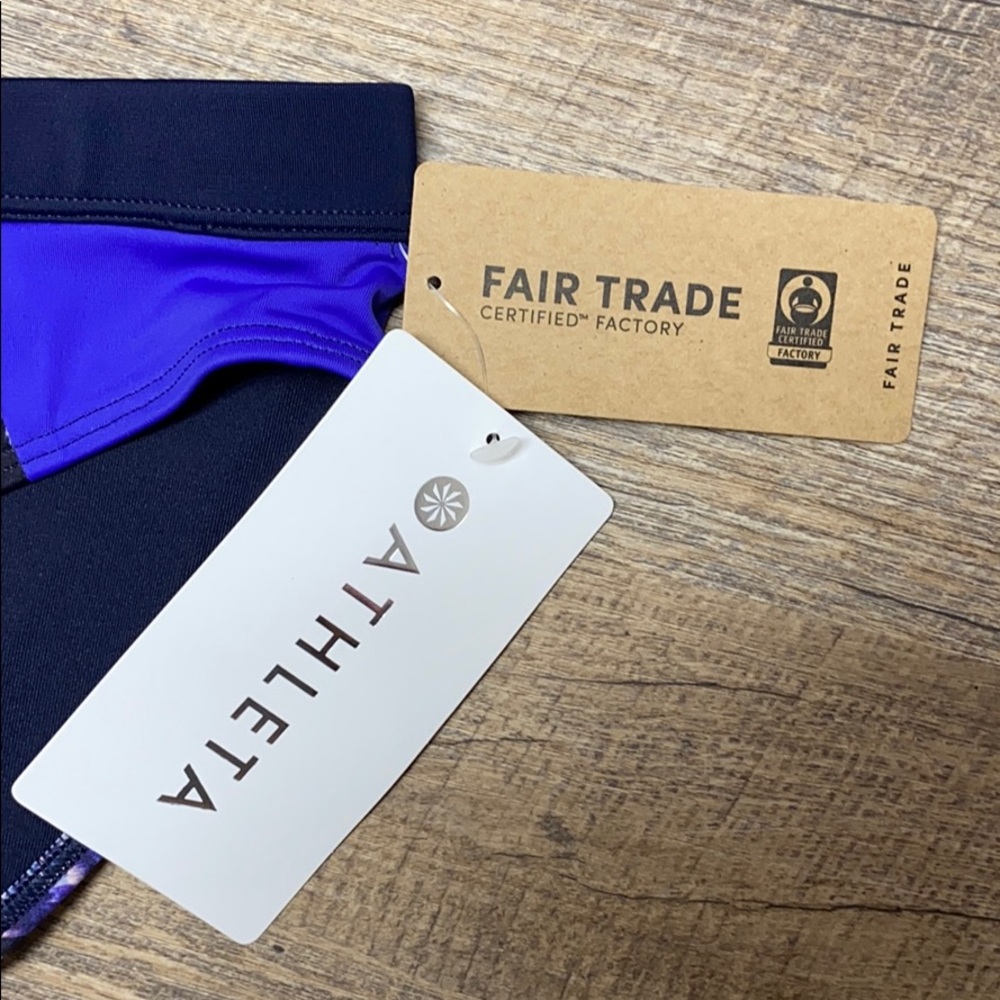 NWT Athleta Colorblock Tri-ssential Bottom Purple - Picture 4 of 11